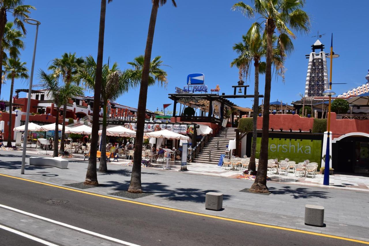 Studio Apartment No 1 Directly On The Beach And Sea, Terrace, Heated Pool, Wifi プラヤ・デ・ラス・アメリカス エクステリア 写真
